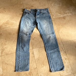 Abercrombie & Fitch Light Blue Slim Straight-Fit Jeans